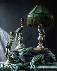 Lampe Grønn Med Skjerm