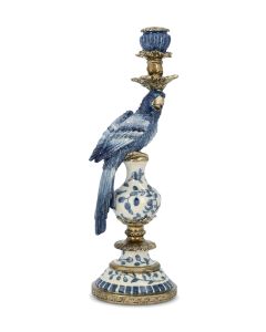 Lampe Blå Med Hvit Skjerm