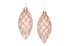 Pudderrosa Glasskuler  - 4 Pk