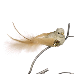 Gullfugl Med Klips - 2Pk