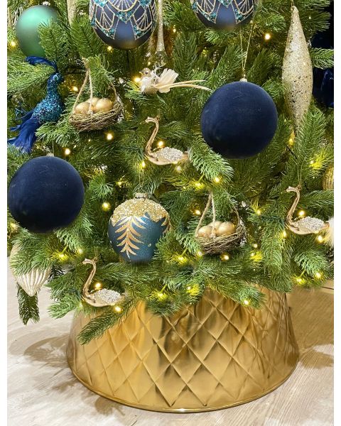 Harlekin Juletrefotskjuler i Gull  - Juletreskjørt 