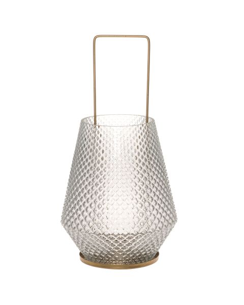Vakker Diamond Glasslykt - Gull