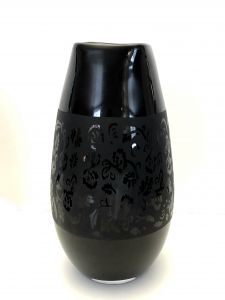 Lekker Sort Vase Med Mønster