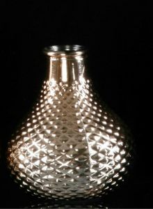 Mønstret Vase I Rosegull